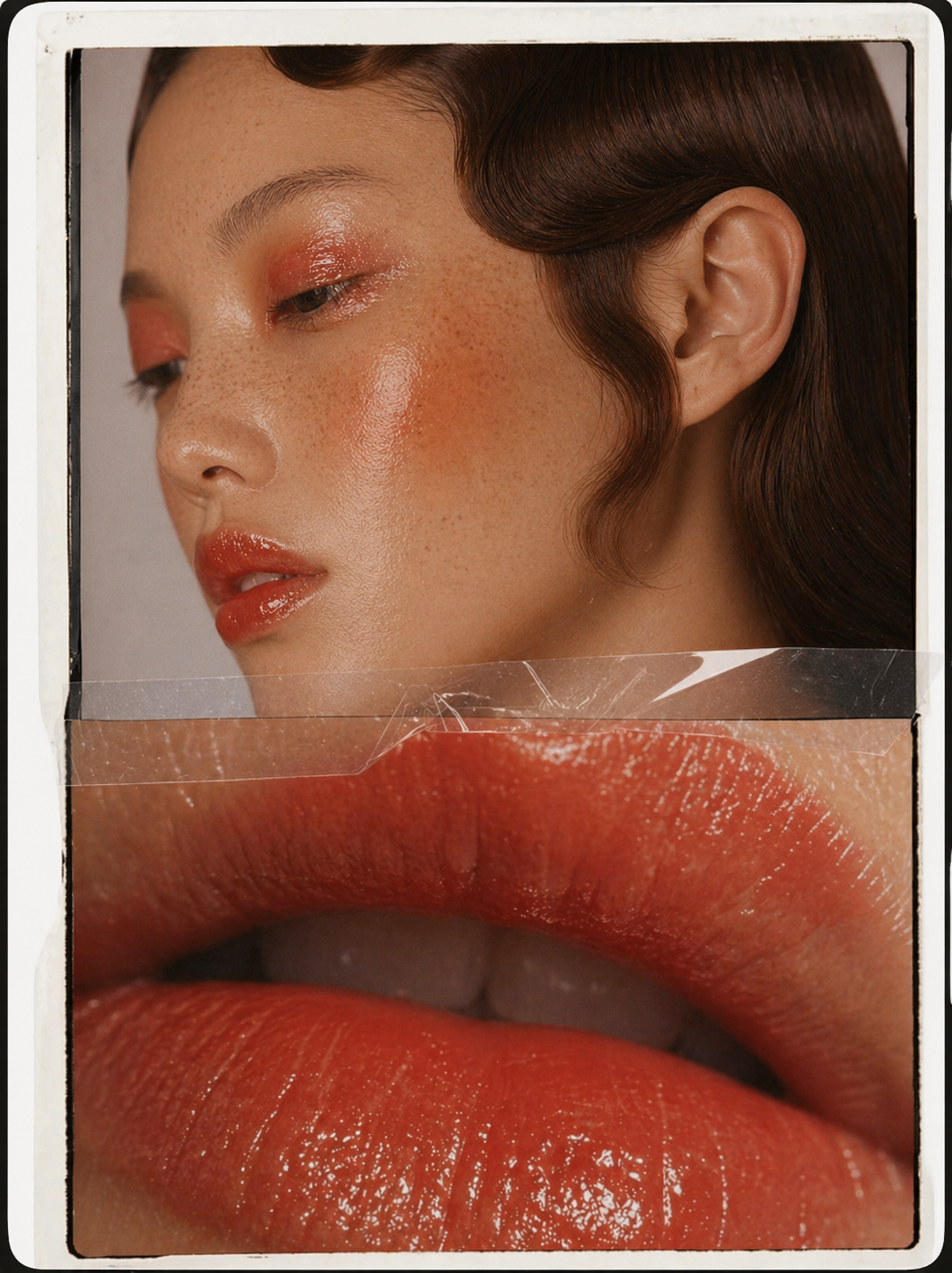 Beauty redefined, soft colours, pigment.